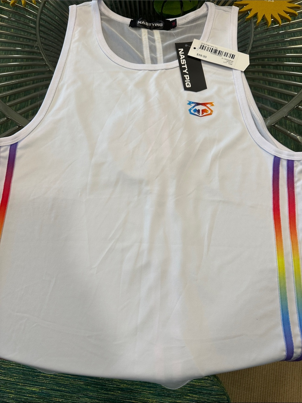 NWT Nasty Pig Men’s Aura Pride Tank Top